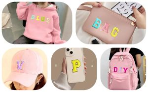 52pcs Multicolor Chenille Letter Patches A-Z - Self-Adhesive Varsity Appliques with Gold Trim for Jackets, Hats & DIY Magic